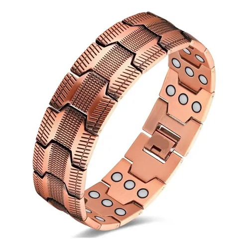 Pulseira Magnética Unissex De Zinco Com Caixa De ~zc | MercadoLivre