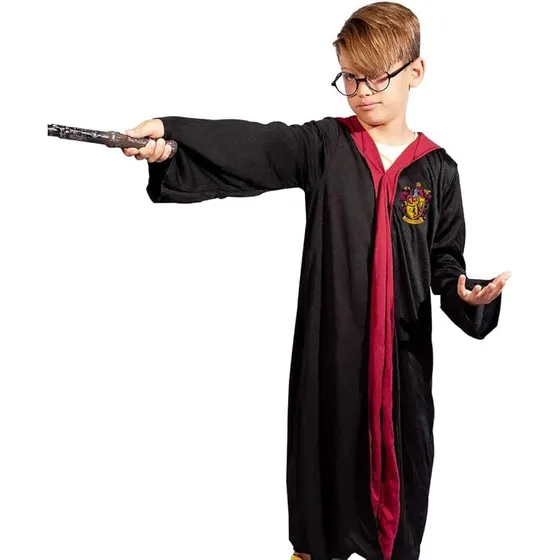Fantasia Harry Potter Infantil Original Capa Manto + Óculos