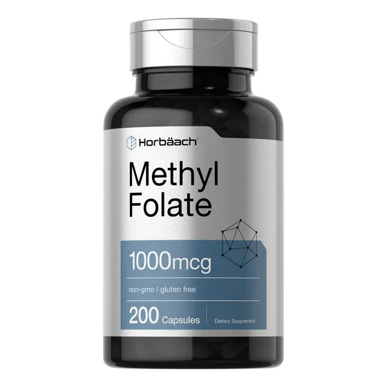 Suplemento Horbäach De Folato De Metilo 1000 Mcg 200 Cápsula