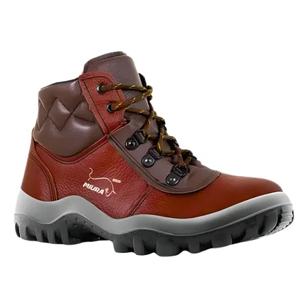 Bota Botina Seguranca Miura Safetline Couro Epi Eletricista