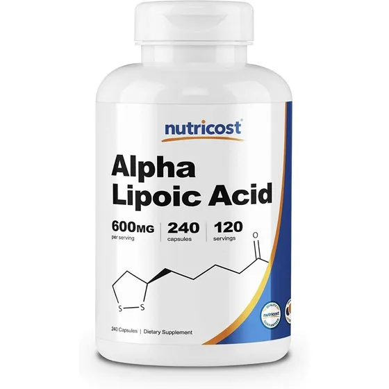 Acido Alfa Lipoico 240 Cápsulas Alpha Lipoic 600mg Eg A6 Sabor Sin Sabor