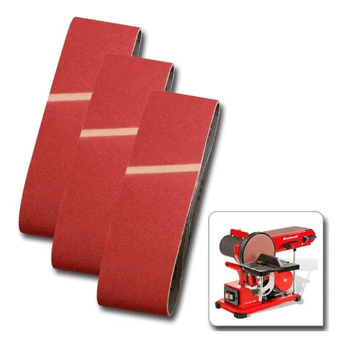 Lijas De Banda 100 X 915 Mm 3 Unid Para Lijadora De Banco Cantidad De Granos 60/80/120