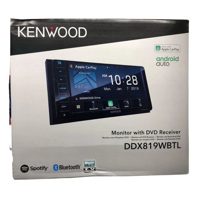 Receptor Dvd Pantalla De 7.0 Con Bluetooth Kenwood Ddx819wb