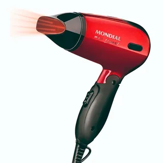 Secador De Cabelo PortĂĄtil DobrĂĄvel Pequeno Para Viagem Max Travel Sc-10 Mondial 1200w Cor Vermelho E Preto 127/220v Secador De Cabelo PortĂĄtil DobrĂĄvel Pequeno Para Viagem Max Travel Sc-10 Mondial 1200w Cor Vermelho E Preto 127/220v