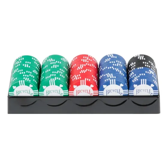 Juego De Fichas De Poker De 8gr Bicycle Premium 100 Fichas