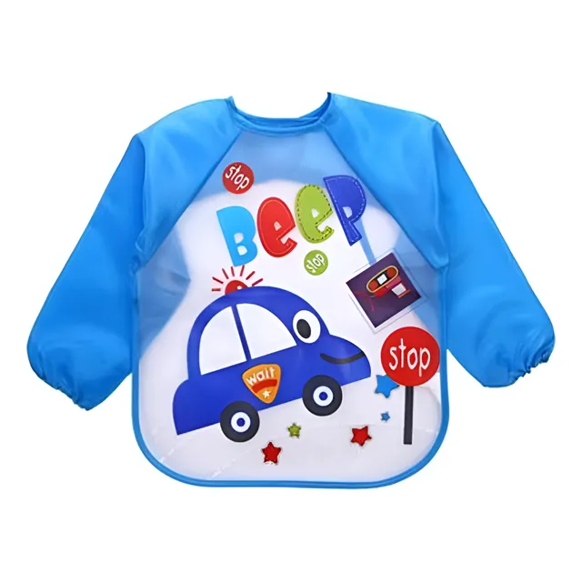 Babero Pintorcito Plastico Impermeable Manga Larga Lavable