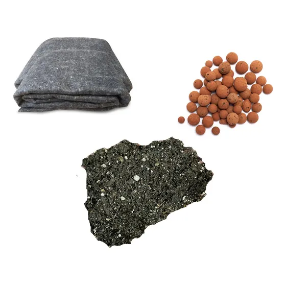 Kit Plantio Todas As Plantas: Substrato + Argila Exp + Manta