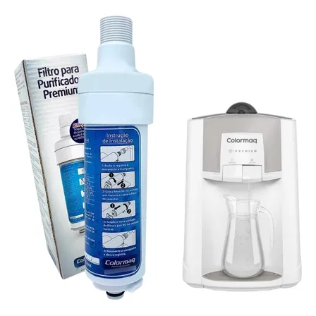 Filtro Refil Colormaq Para Purificador De Agua Premium Branco