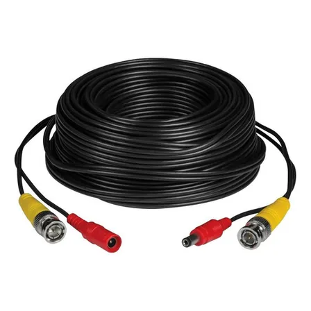 Cable 18 Mts Bnc Video + Alimentación Cámaras Seguridad Cctv