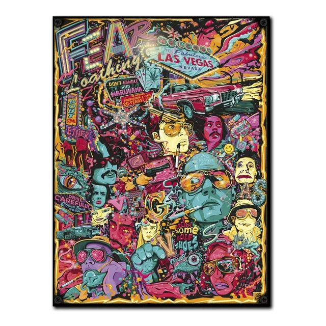 #1174 - Cuadro Decorativo Vintage Las Vegas Poster Película 