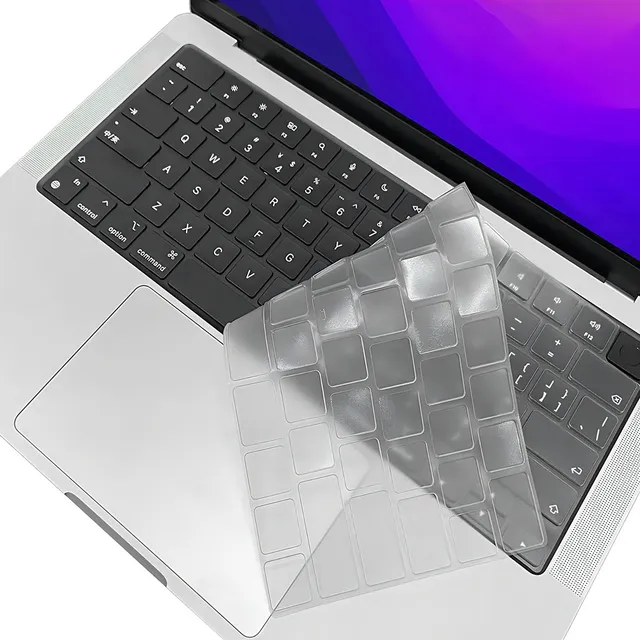 Protector De Teclado Para Macbook Pro M2 Pro 14 / 16 Español Color Transparente