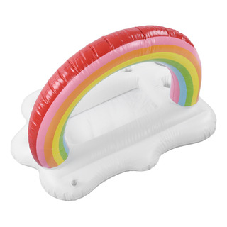 Soporte Inflable Para Bebidas Con Forma De Arcoíris Flotante Soporte Inflable Para Bebidas Con Forma De Arcoíris Flotante