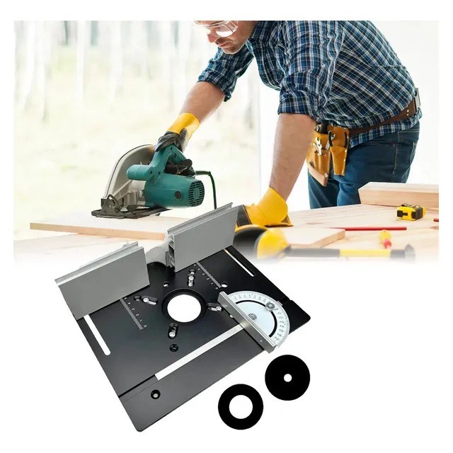 Mesa Router Multifuncional Inserto Placa Carpinteria Kit S8