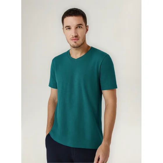 Camiseta Básica Masculina Modelo Flamé - N2k5