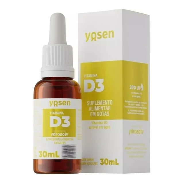 Vitamina D3 - Suplemento Alimentar Em Gotas - 30ml Yosen