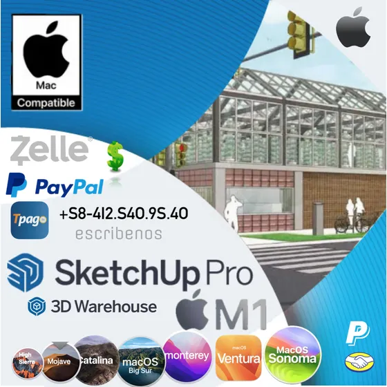 Sketchup Pro 2024 Apple Mac Os Sistemas Arquitectura