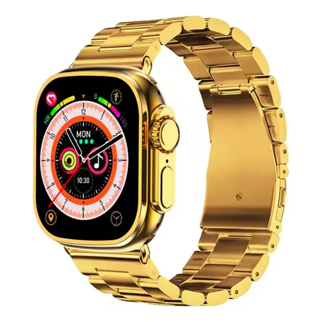 Smartwatch G9 Max Ultra Gold 2.1  Llamadas Ip67 Salud