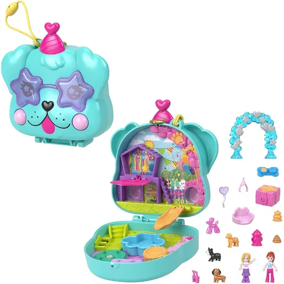 Juego De Viaje Polly Pocket Con 2 Muñecas Y Accesorios Inclu