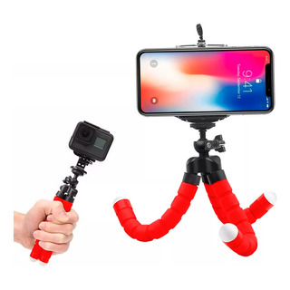 Tripode Celular Flexible + Adaptador Camara Selfie Kit Tripode Celular Flexible + Adaptador Camara Selfie Kit