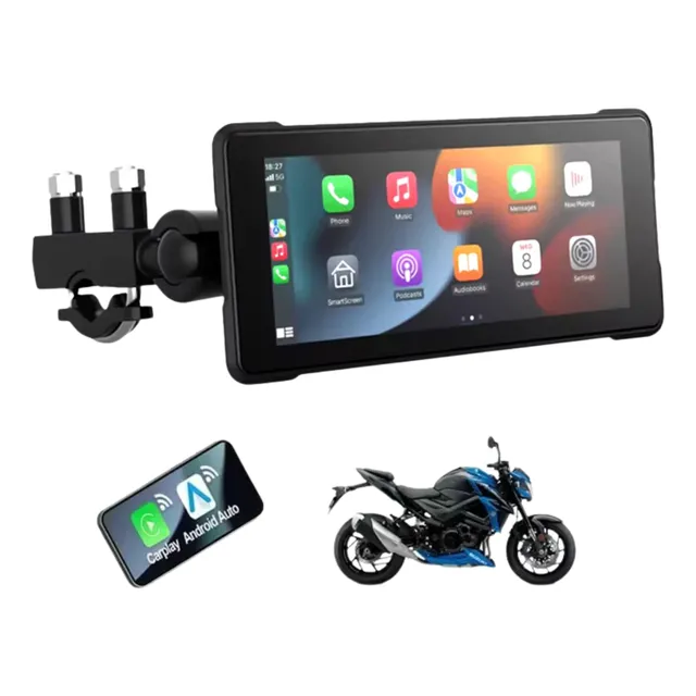 Mp5 Multimídia Para Moto Universal Android Auto Carplay