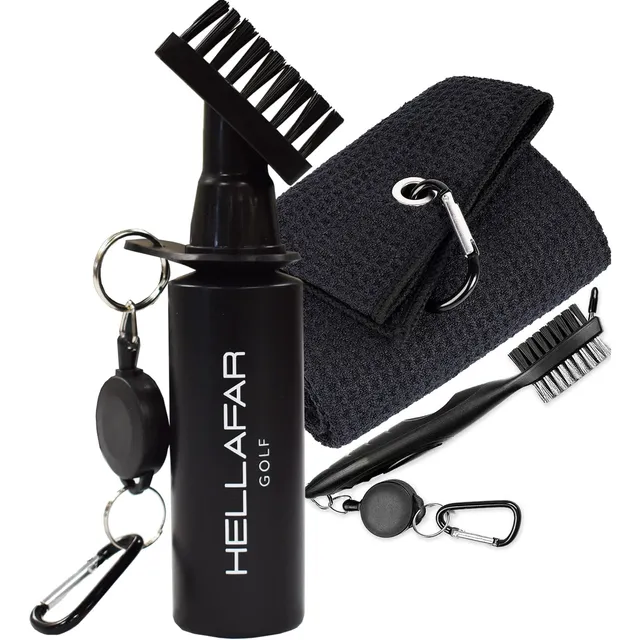 Hellafar Golf Kit Limpieza Palo Cepillo Agua Incluye Botella