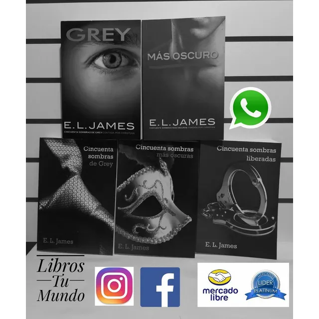 Saga 50 Sombras De Grey De E. L. James 5 Libros Nuevos Ofert