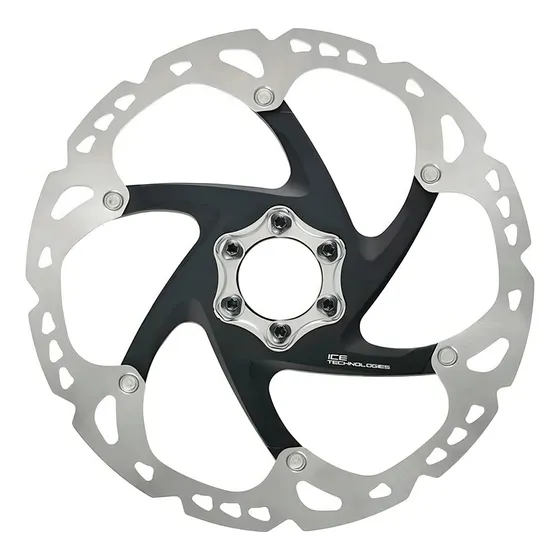 Disco de freno de bicicleta Shimano Deore Xt Sm Rt86 180 mm, plateado