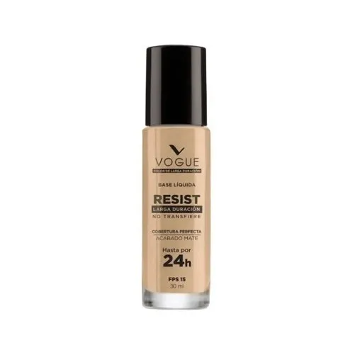 Base Vogue Resist Tono Capuccino Mate Duración 24 Horas 30ml