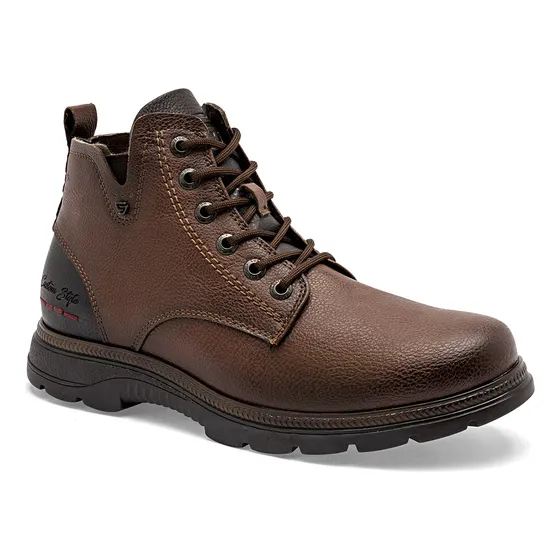 Negro Total Bota Para Hombre Café, Código 129503-f
