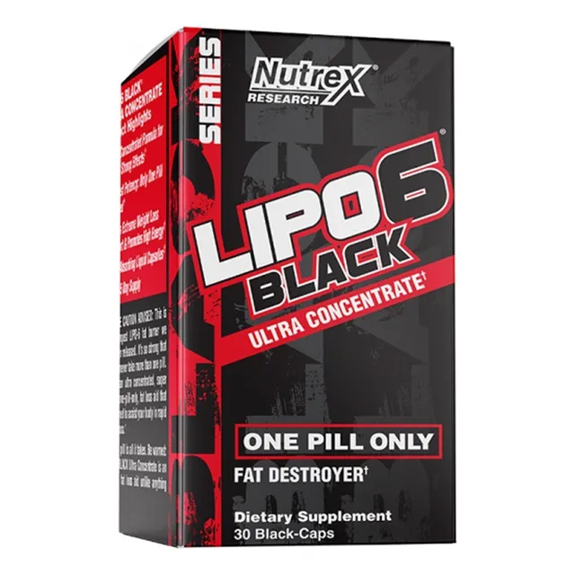 Suplemento en cápsula Nutrex Research Black Series Cafeína Anhidra de 30 un