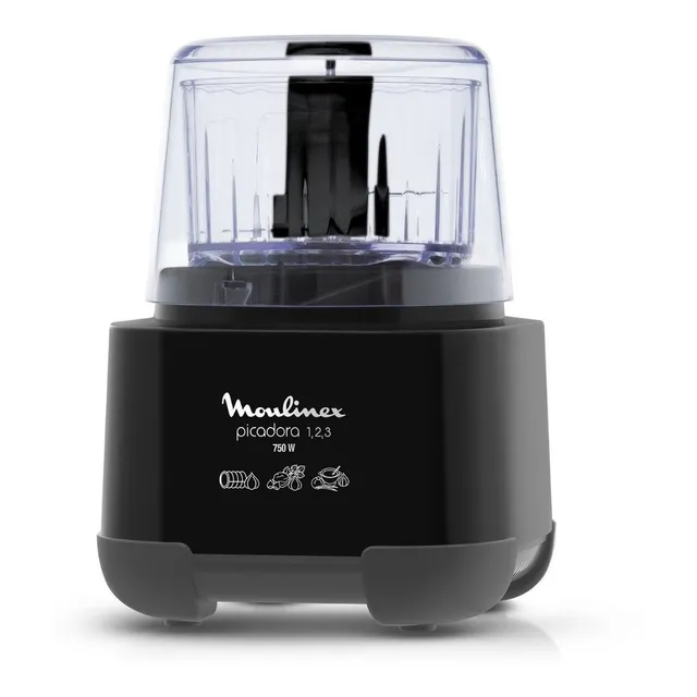 Picadora Moulinex 123 750w 1 Velocidad 300 Ml Negra Color Negro