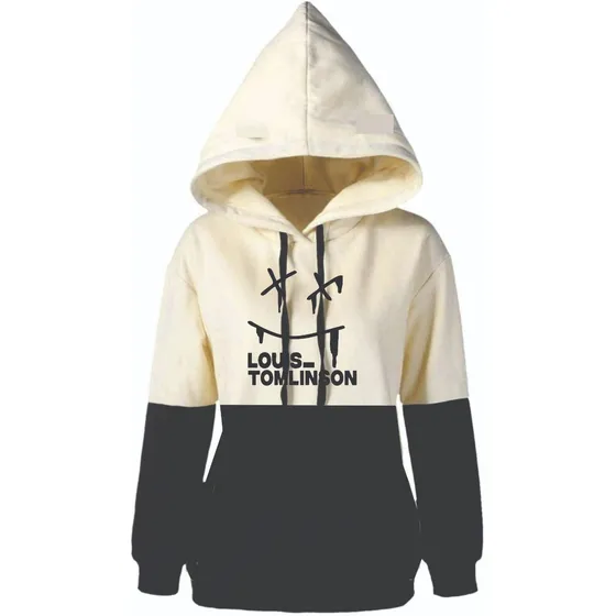 Sudadera Color Beige Con Negro  De Louis Tomlinson