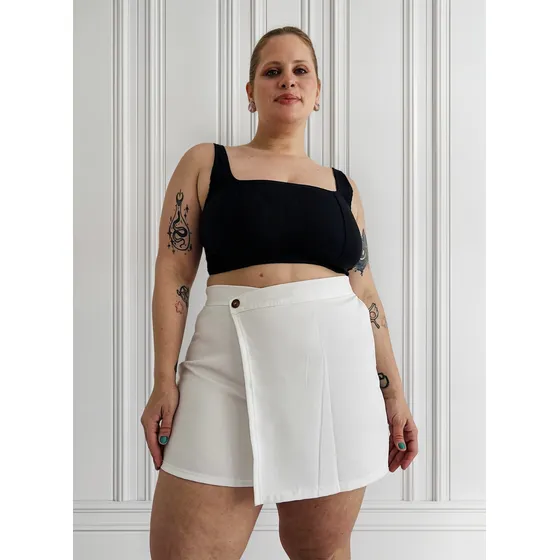 Short Pollera Mujer Talle Especial Grande Vestir Salir