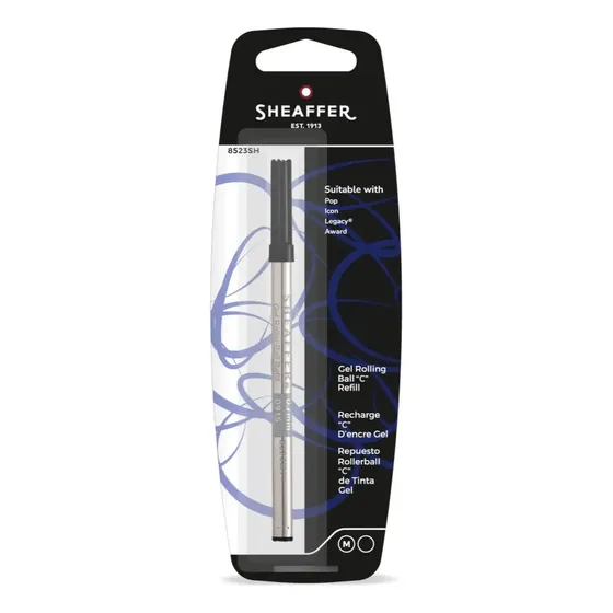 Tinta Repuesto Rollerball Sheaffer Negro Medium / 8523sh