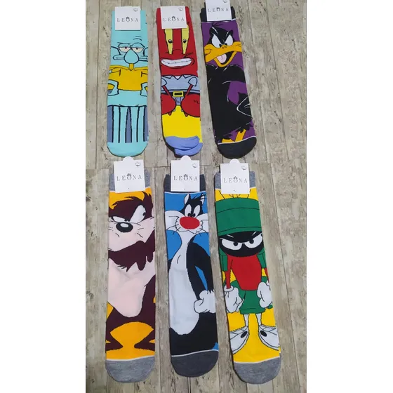 Medias Largas De Dibujos Animados 