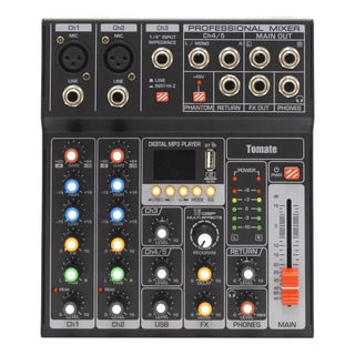 Mesa De Som Profissional Mixer Efeitos 5 Canais Usb Pendrive Mesa De Som Profissional Mixer Efeitos 5 Canais Usb Pendrive