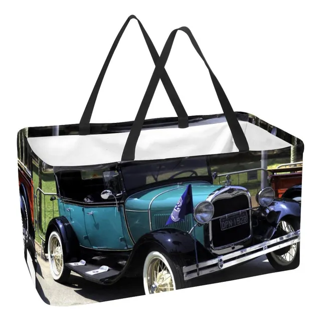 Bolso Mano Plegable Bolsa Compra Reutilizable Coche Antiguo