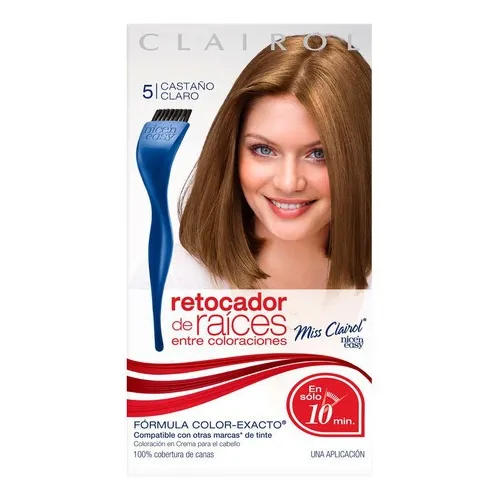 Tinte Clairol Miss Clairol Retocador de raíces tono 5 castaño claro