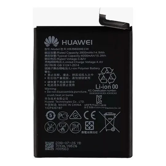 Bateria Pila Huawei Y7 P / Y9 Prime 2019 Hb396689ecw 3900mah