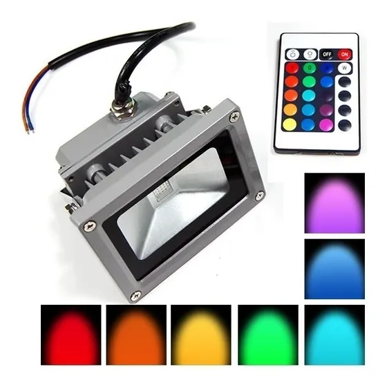 Foco Reflector Led Rgb 10w Control