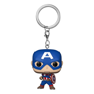 Funko Pop! Llavero - Captain America - Marvel Keichain Funko Pop! Llavero - Captain America - Marvel Keichain