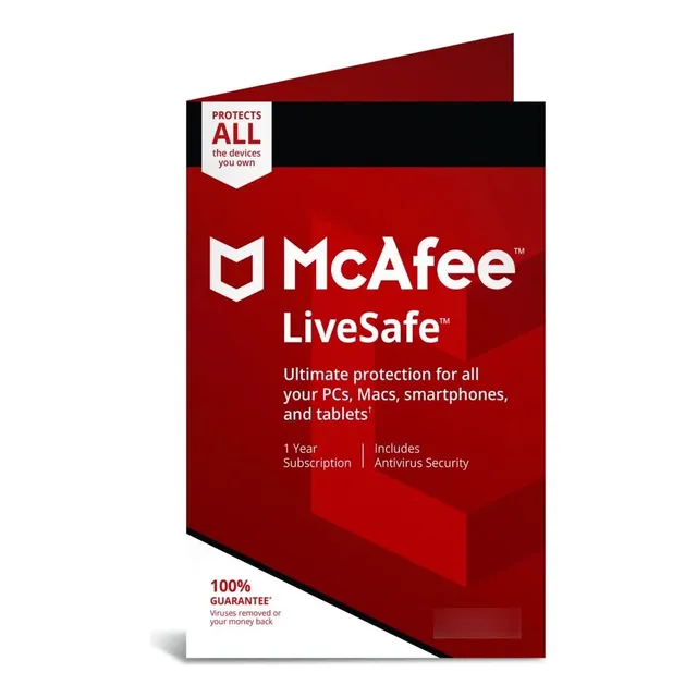 Mcafee Livesafe Dispositivos Ilimitados 1 Año Anivirus Clave