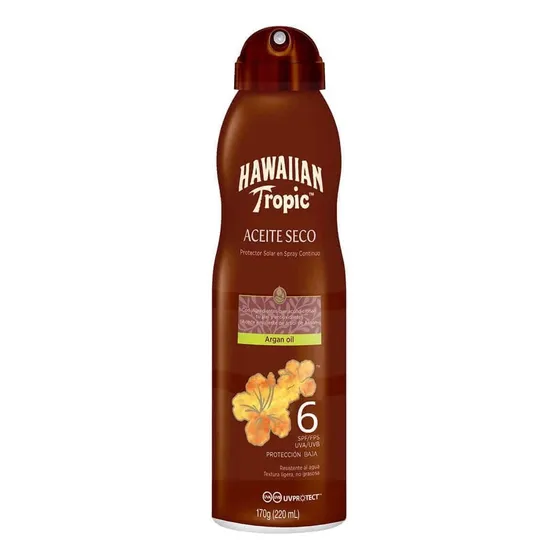 Bronceador Hawaiian Tropic Spray Argan Oil 6 Spf 220ml