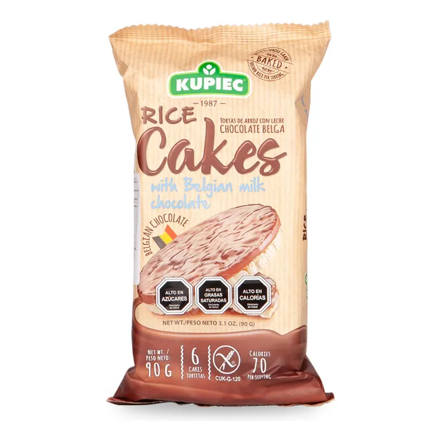 Galletas De Arroz Con Chocolate De Leche Kupiec