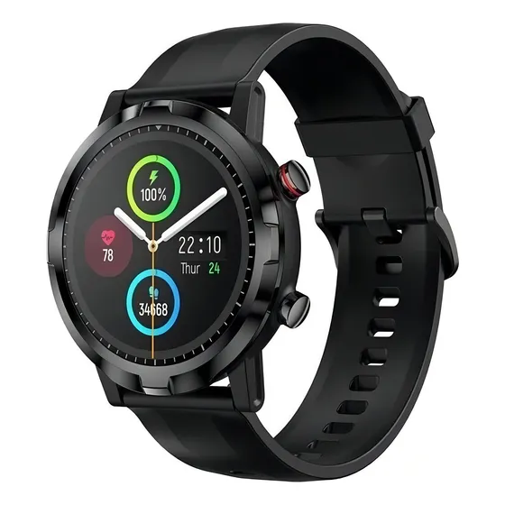 Smartwatch Haylou Rt Ls05s Reloj Inteligente Android Ios Color De La Caja Negro Color De La Malla Negro