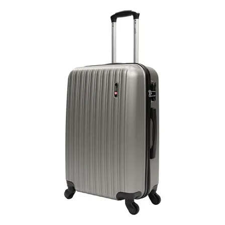 Mala De Viagem Média 23kg Londres Swiss Move Prata