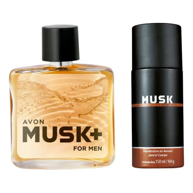 Musk For Men Con Desodorante Aerosol Avon
