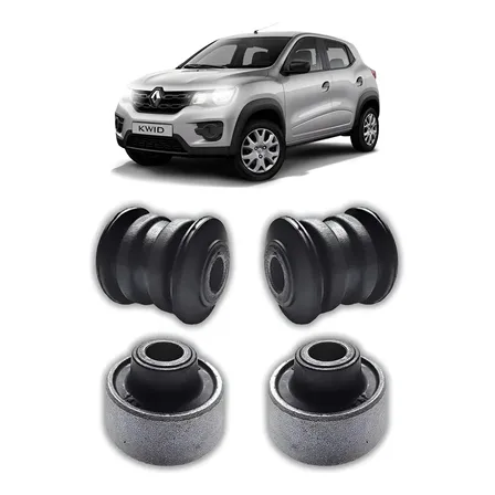 Kit 4 Bucha Bandeja Balança Dianteira Para Kwid 2017/2022