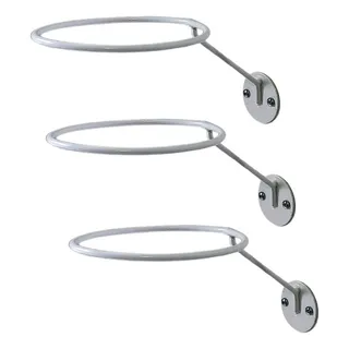 Kit 3 Suportes De Parede Para Bola De Futebol VĂŽlei Basquete Cor Branco Tamanho Kit 3 Suportes De Parede Para Bola De Futebol VĂŽlei Basquete Cor Branco Tamanho