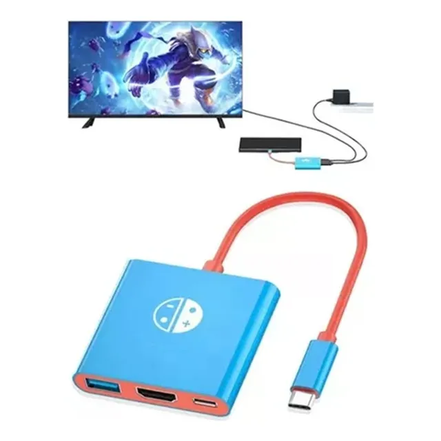 Estación De Usb C Para Nintendo Switch Tv Hdmi Adaptador